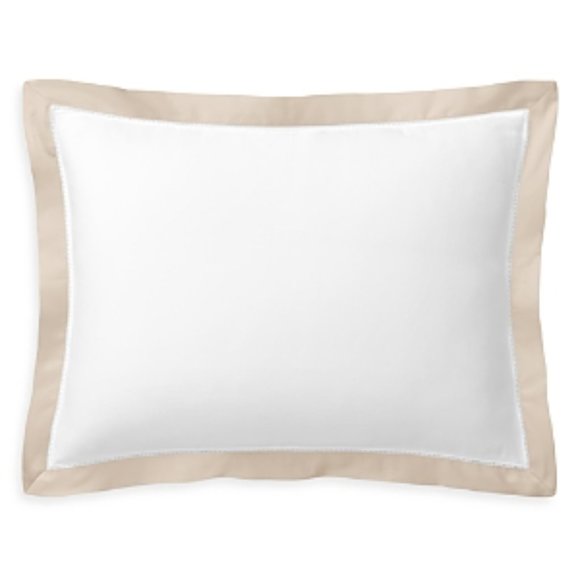 Ralph Lauren Organic Sateen Border Pillow Coastal Sand